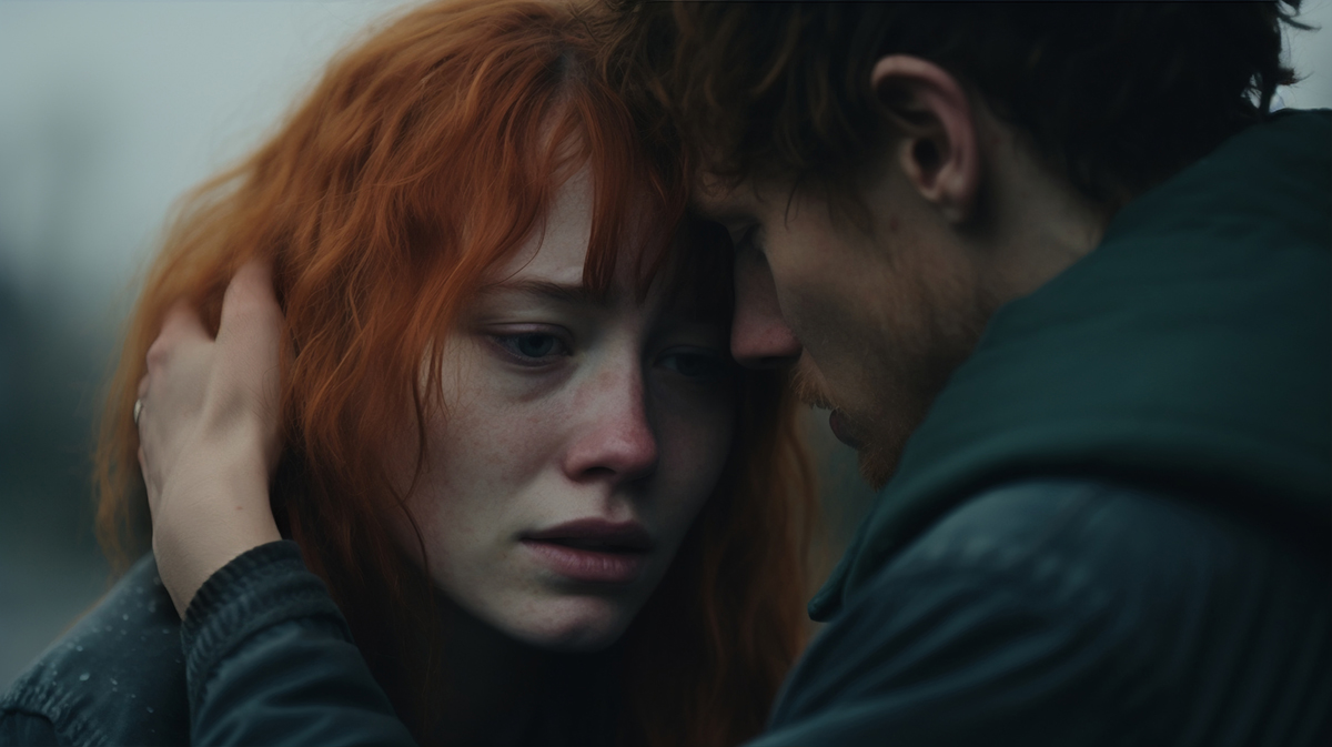 Persona en bucle de pensamientos repetitivos y rumiación.